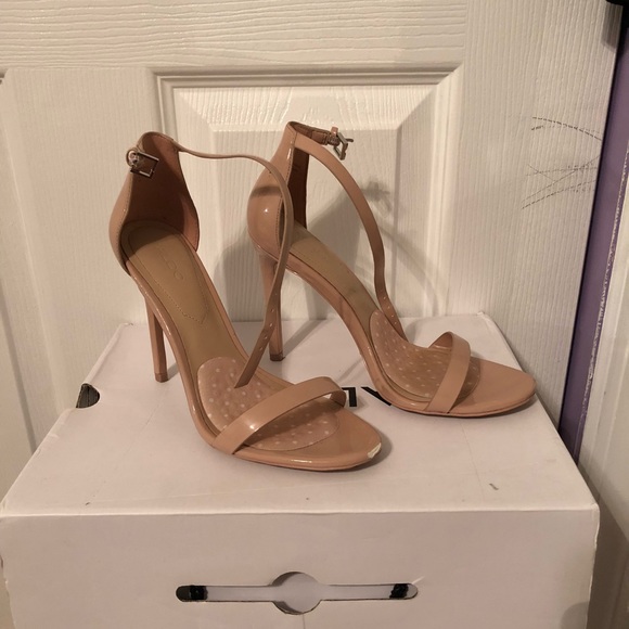 Strap Nude Heels - Picture 1 of 5